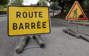 Attention : route barrée les 28, 29 et 30 septembre