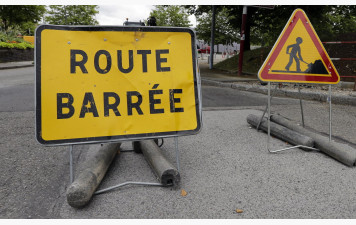 Attention : route barrée les 28, 29 et 30 septembre